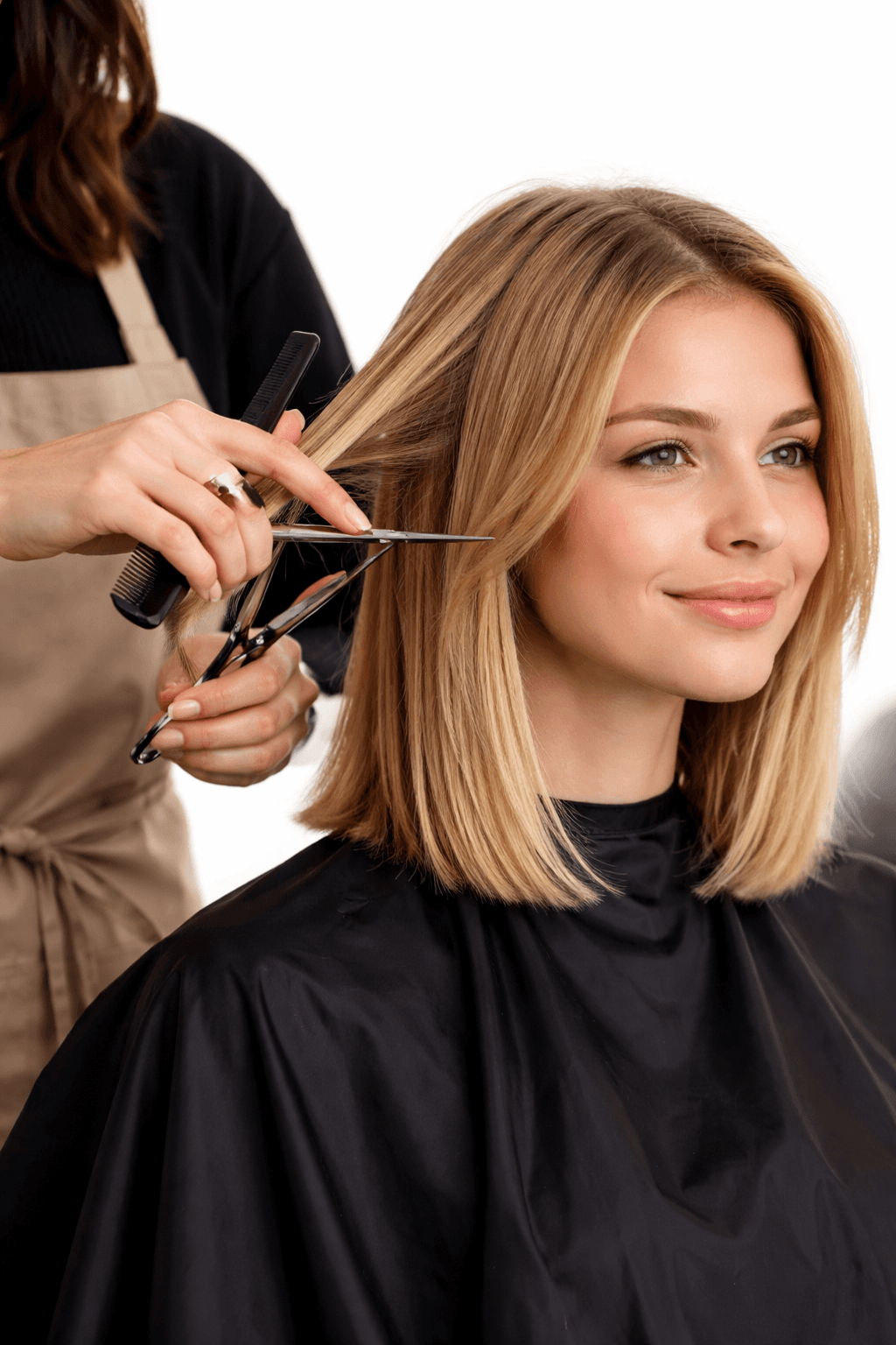 Haarschnitt im Salon